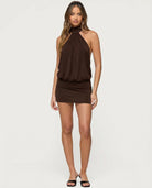 Stage Door Halter Mini Dress – 5
