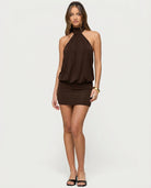 Stage Door Halter Mini Dress – 8