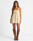 Sunny Side Strapless Mini Dress – 5