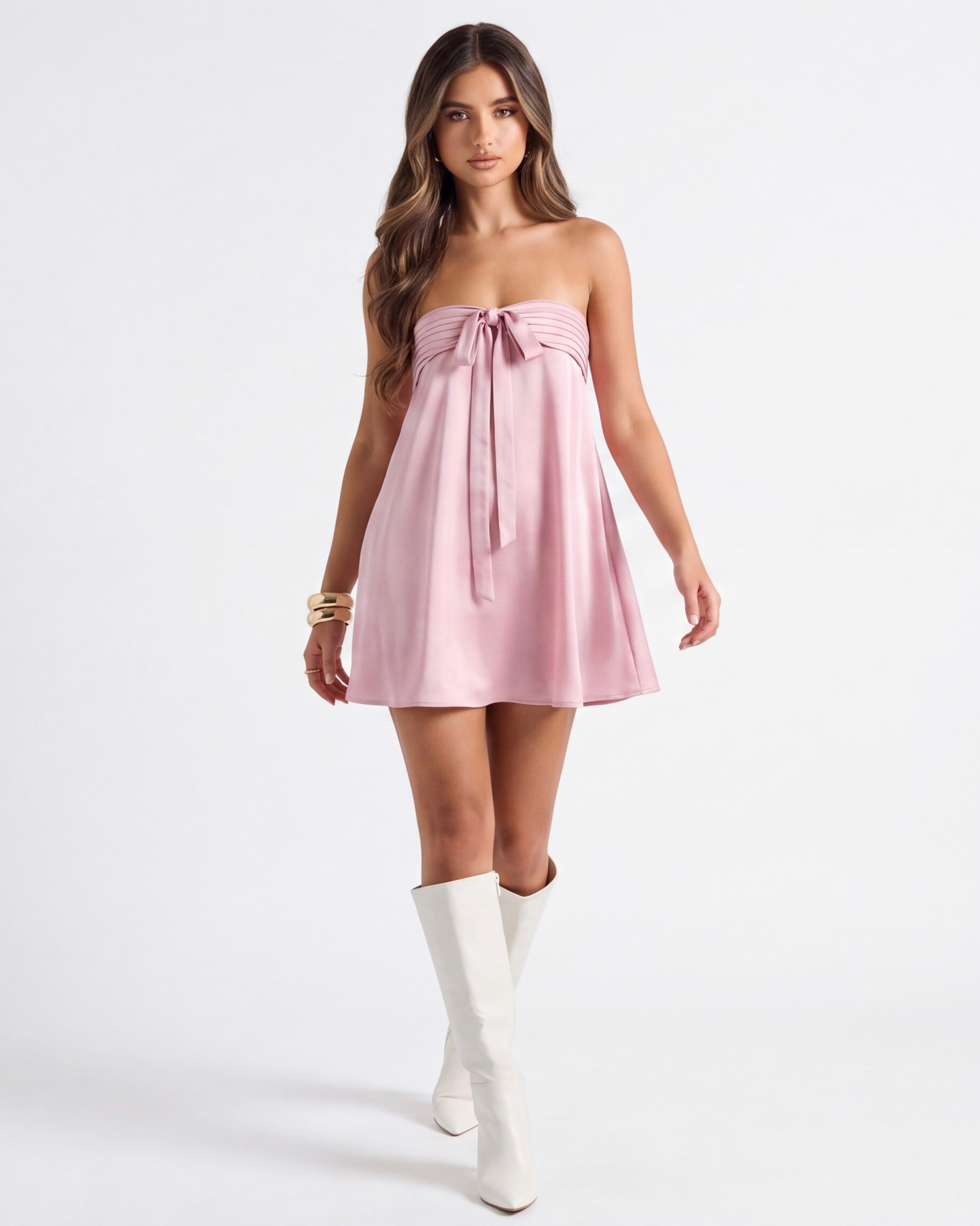Sunny Side Strapless Mini Dress – 9