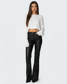 Slick Trick Coated Flare Pants – 1