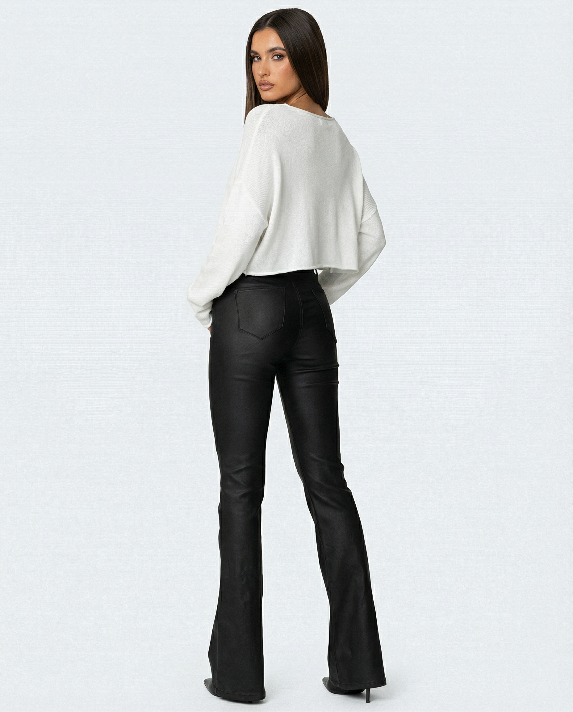 Slick Trick Coated Flare Pants – 4