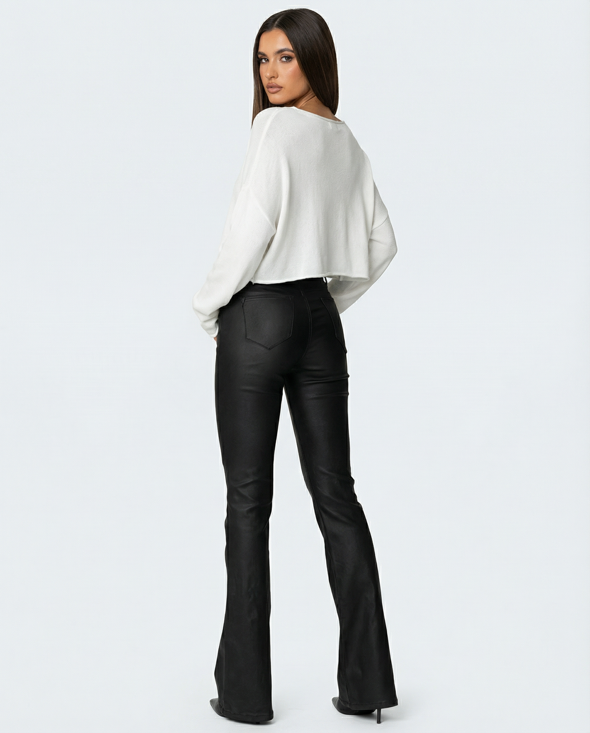 Slick Trick Coated Flare Pants – 4