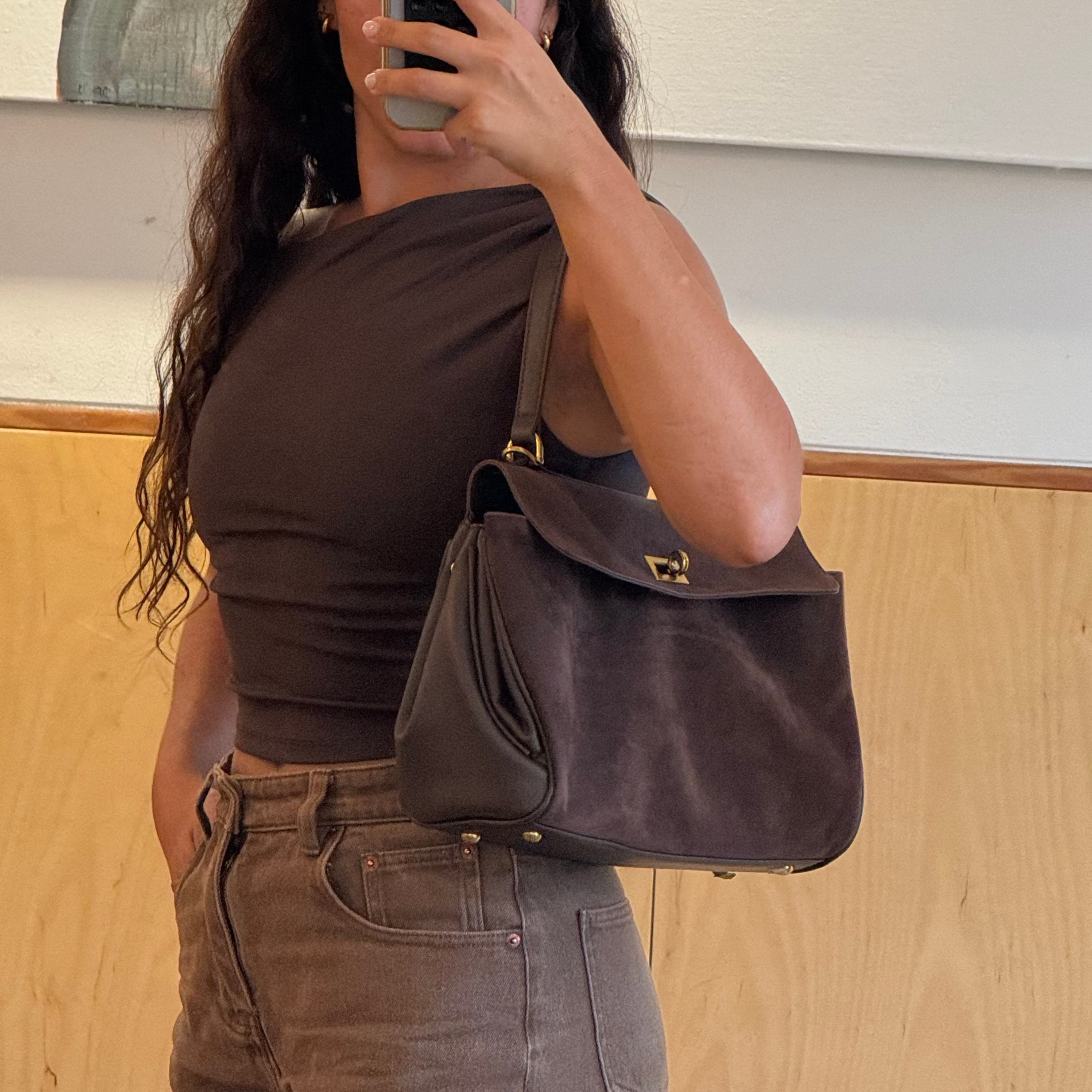 Front Row Leather Shoulder Bag – 5