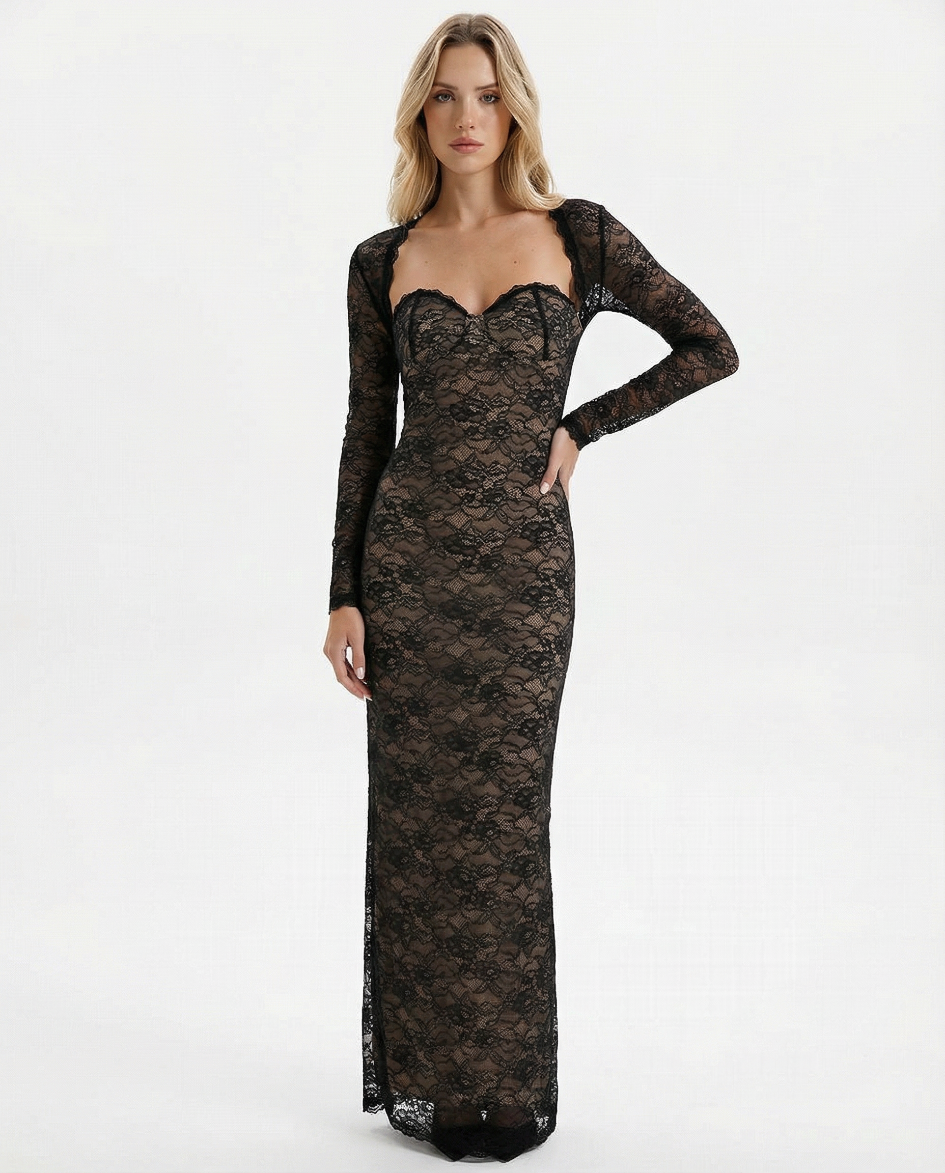 Shape Shifter Lace Maxi Dress – 3