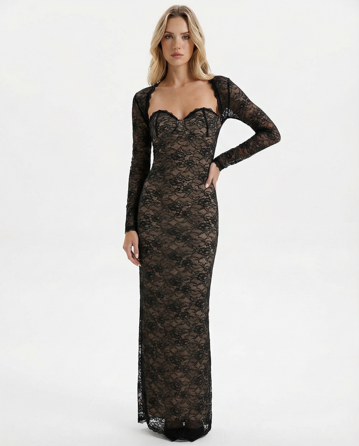Shape Shifter Lace Maxi Dress – 3