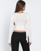 Close Call Lace Wrap Top – 10
