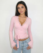 Close Call Lace Wrap Top – 2