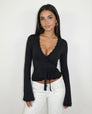 Close Call Lace Wrap Top – 6