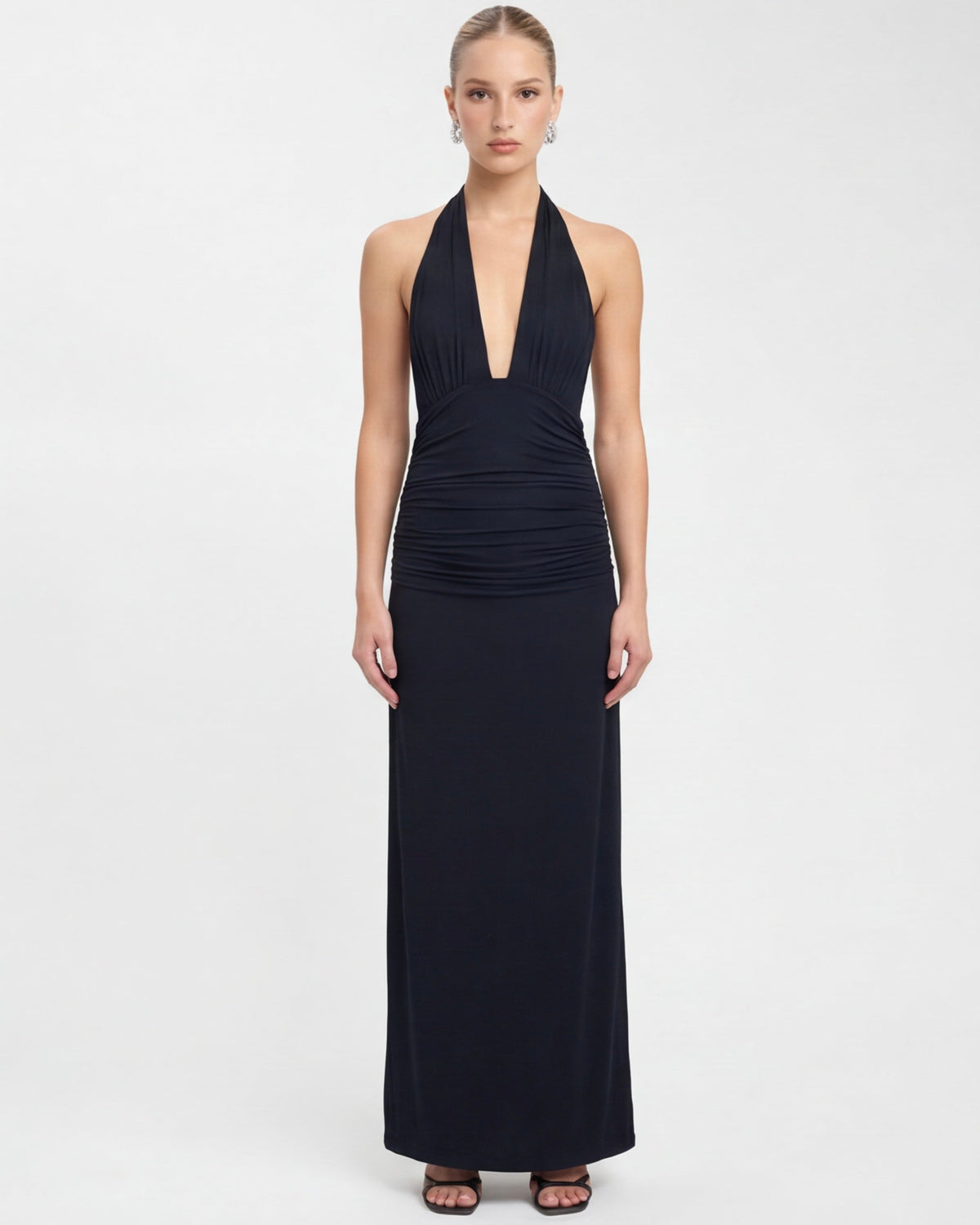Deep End Halter Maxi Dress – 1
