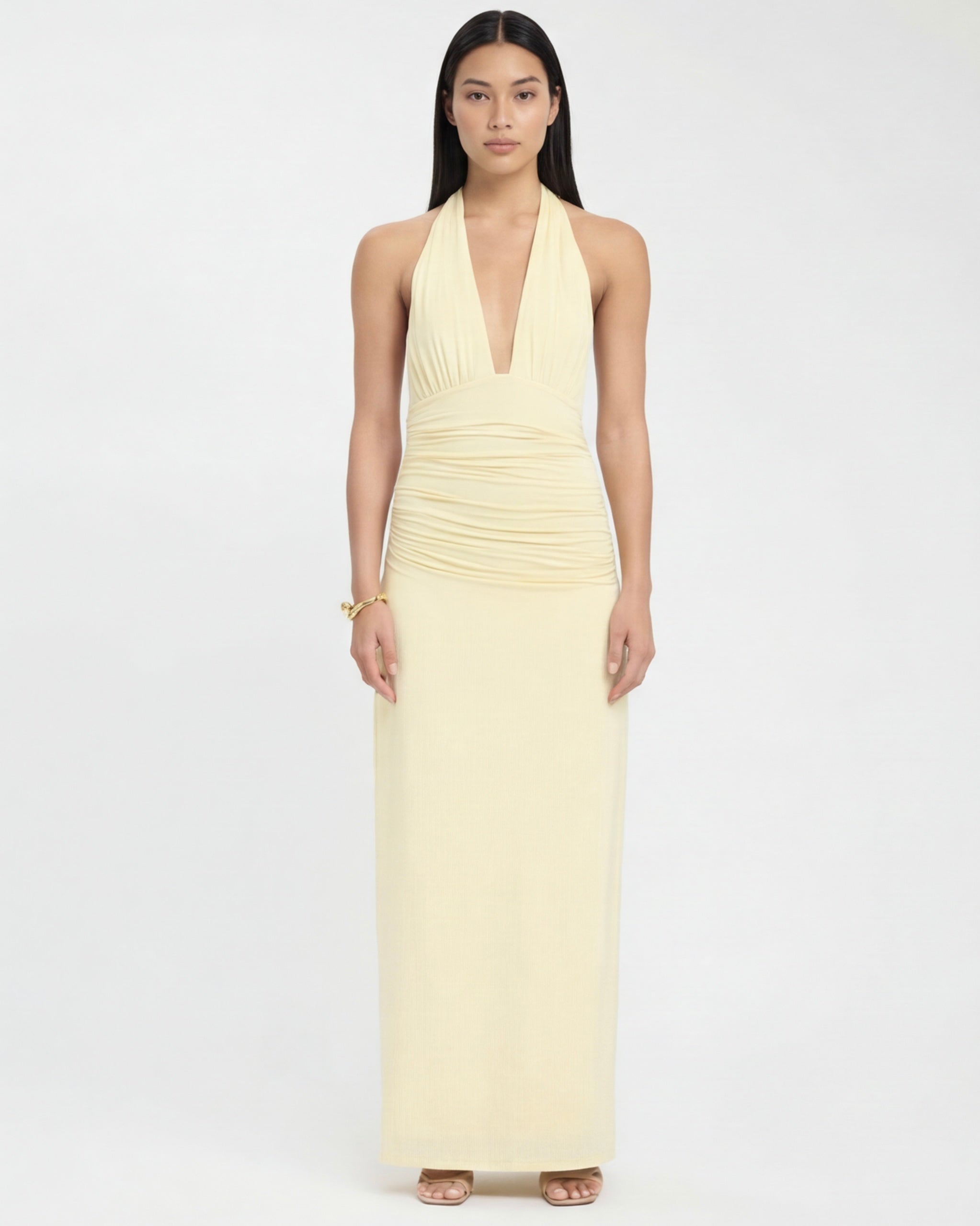 Deep End Halter Maxi Dress – 10