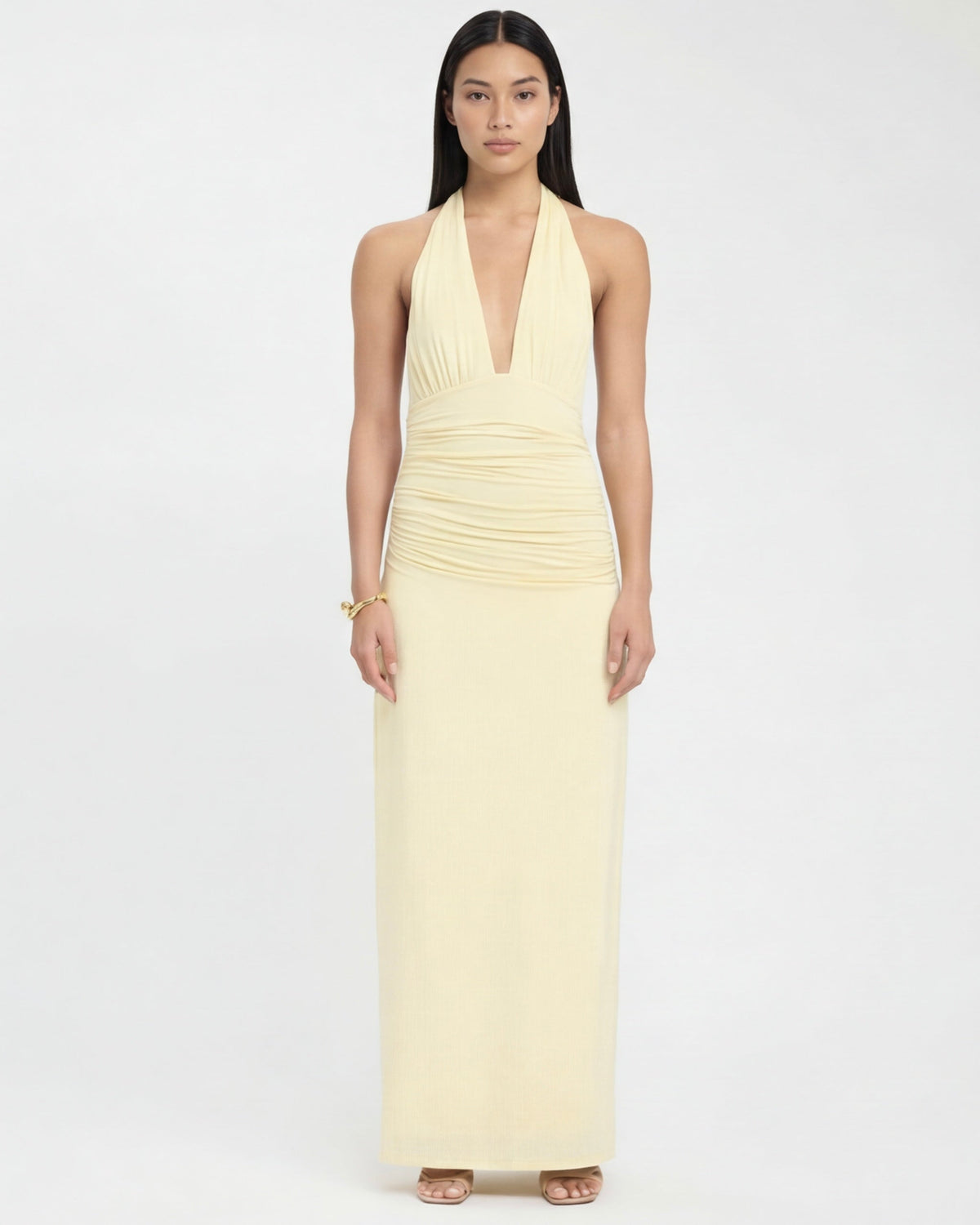 Deep End Halter Maxi Dress – 10