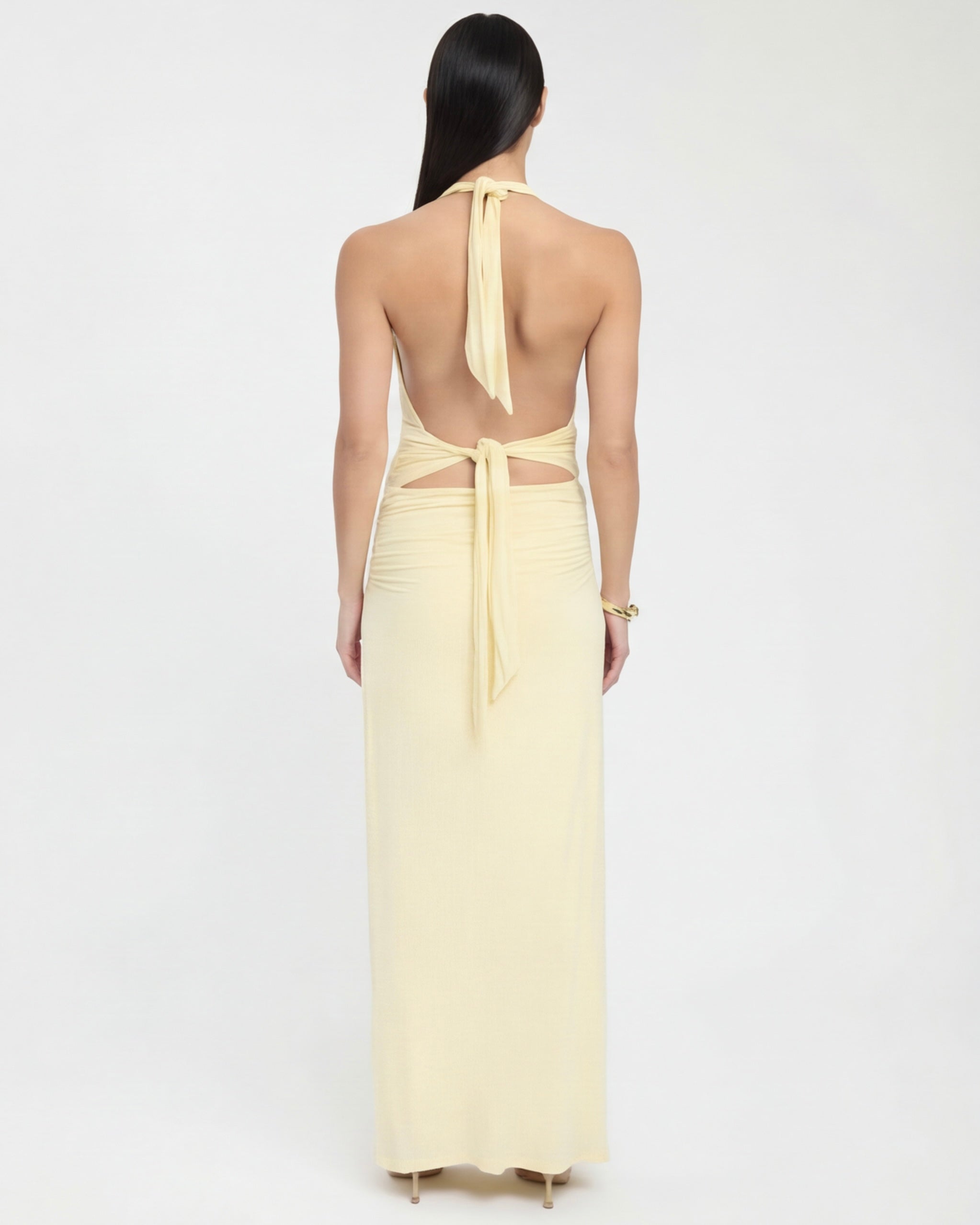 Deep End Halter Maxi Dress – 12