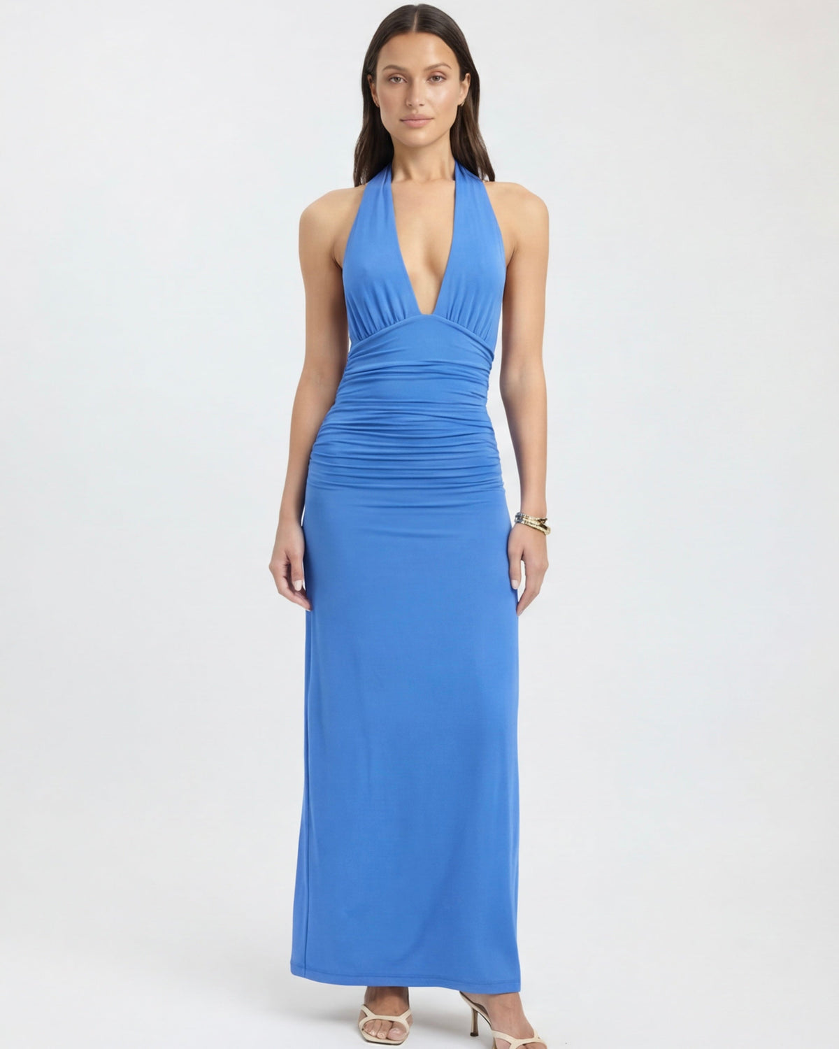 Deep End Halter Maxi Dress – 13