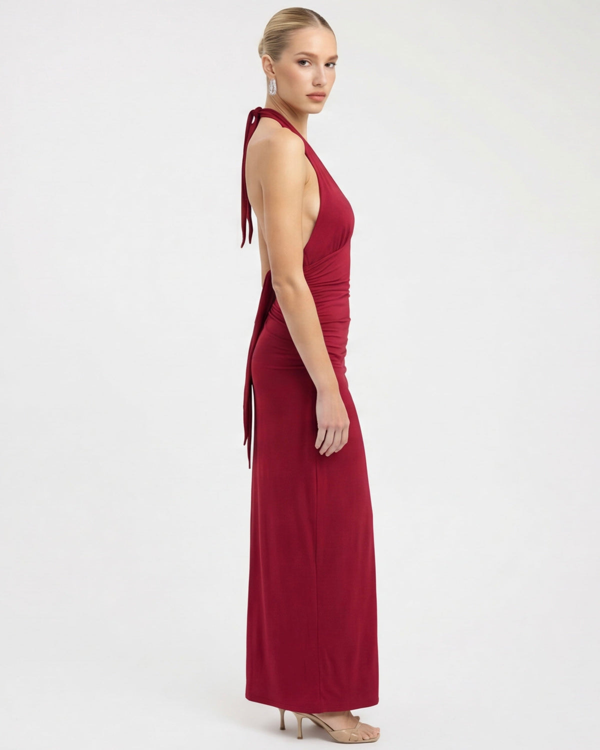 Deep End Halter Maxi Dress – 5