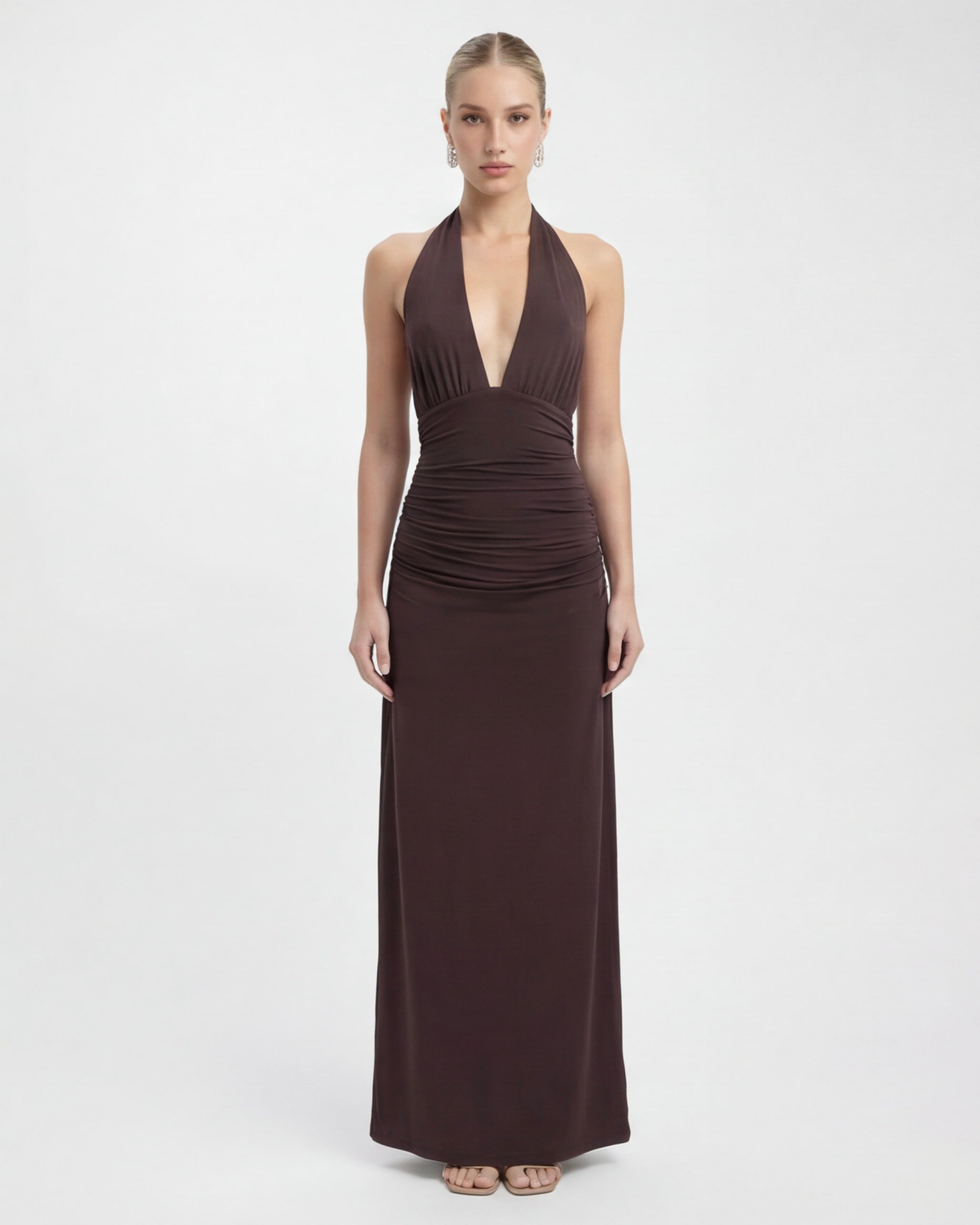 Deep End Halter Maxi Dress – 7