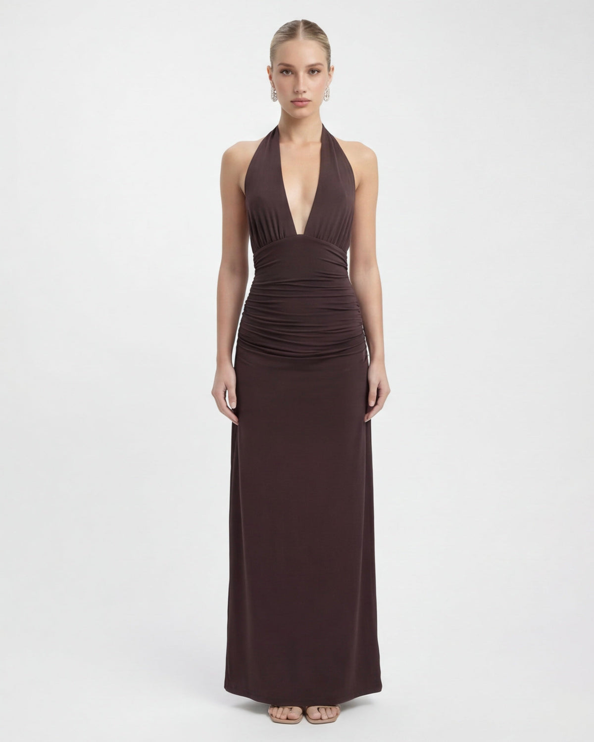 Deep End Halter Maxi Dress – 7