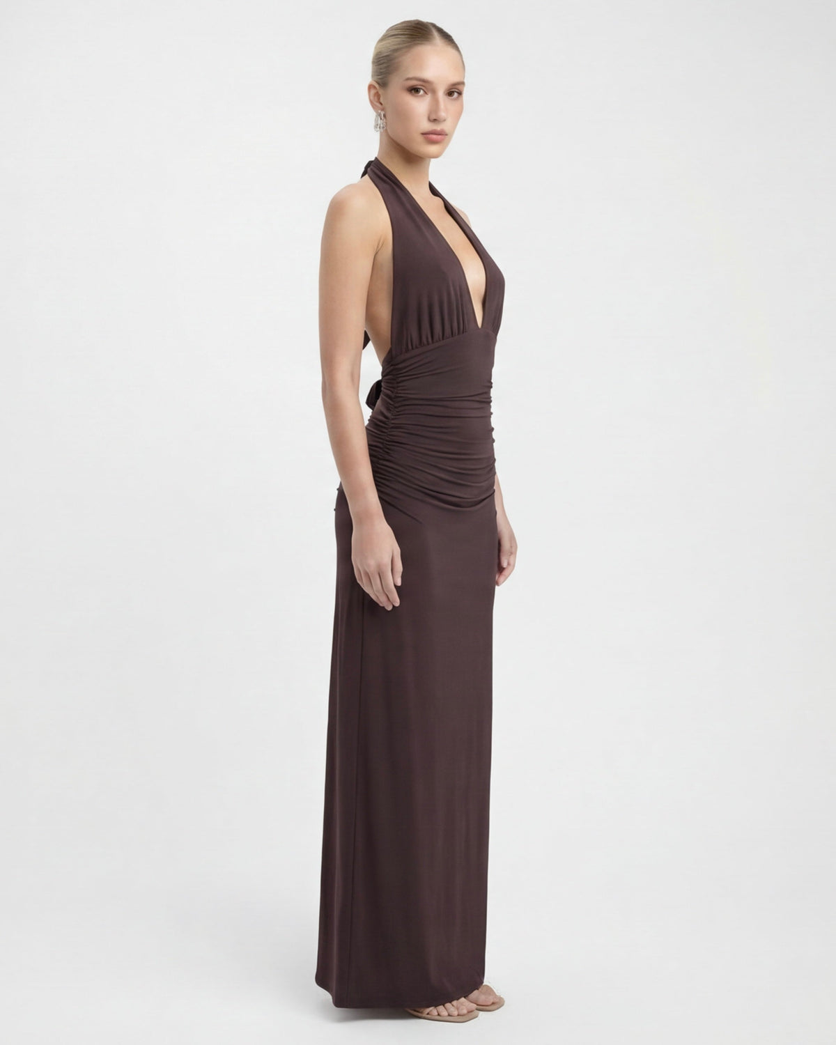 Deep End Halter Maxi Dress – 8