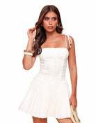 Spring Fling Pleated Mini Dress – 1