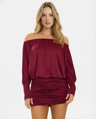Gather Round Ruched Mini Dress – 11