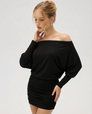 Gather Round Ruched Mini Dress – 4