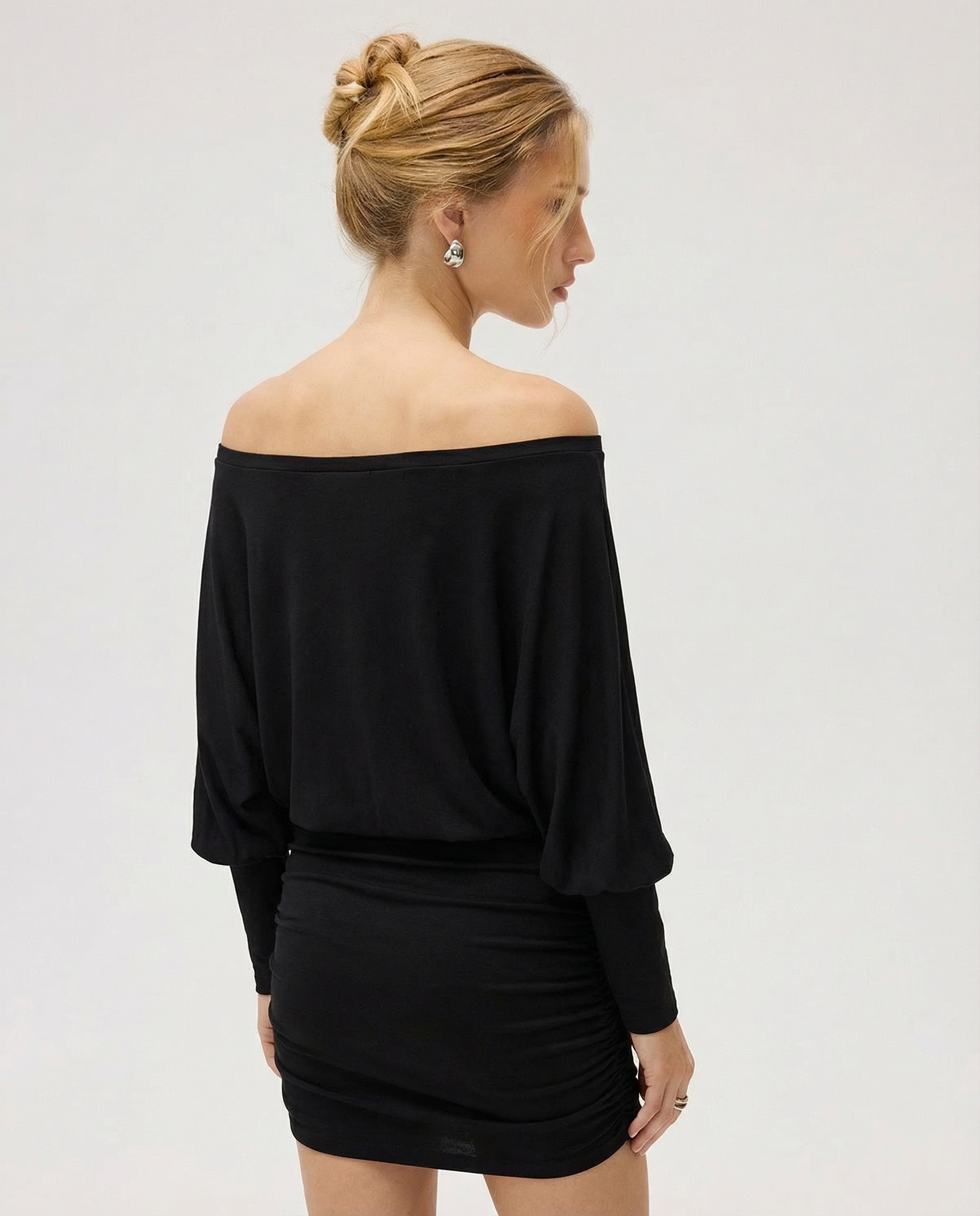 Gather Round Ruched Mini Dress – 5