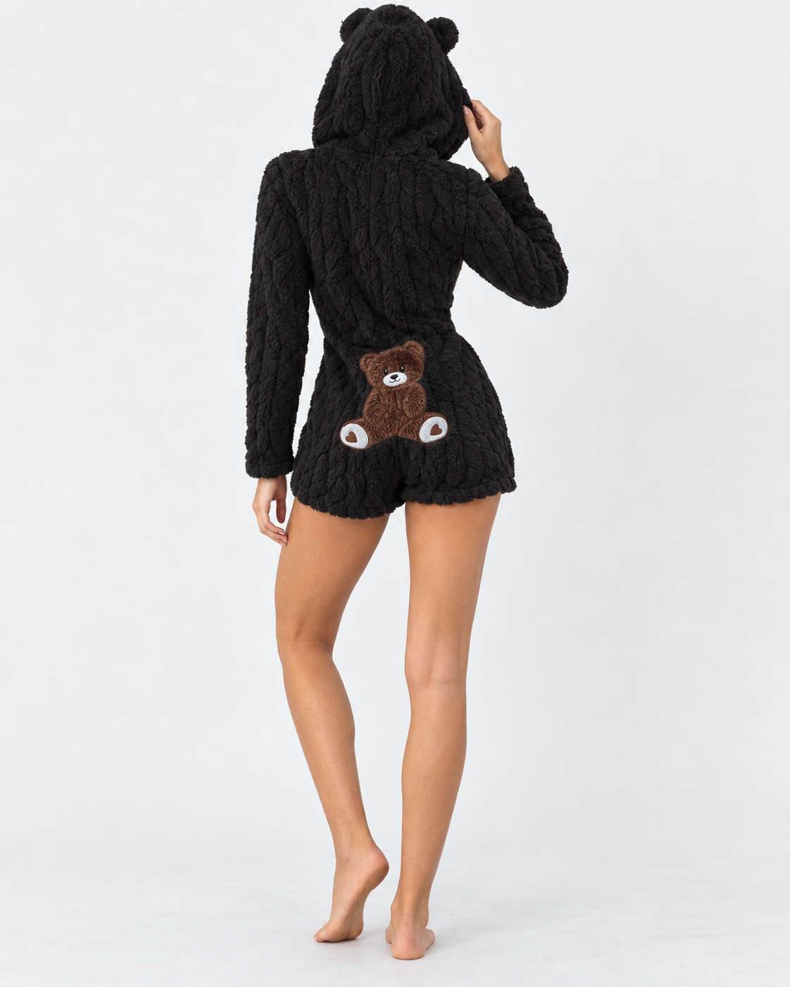 Cuddle Season Hooded Romper – 18