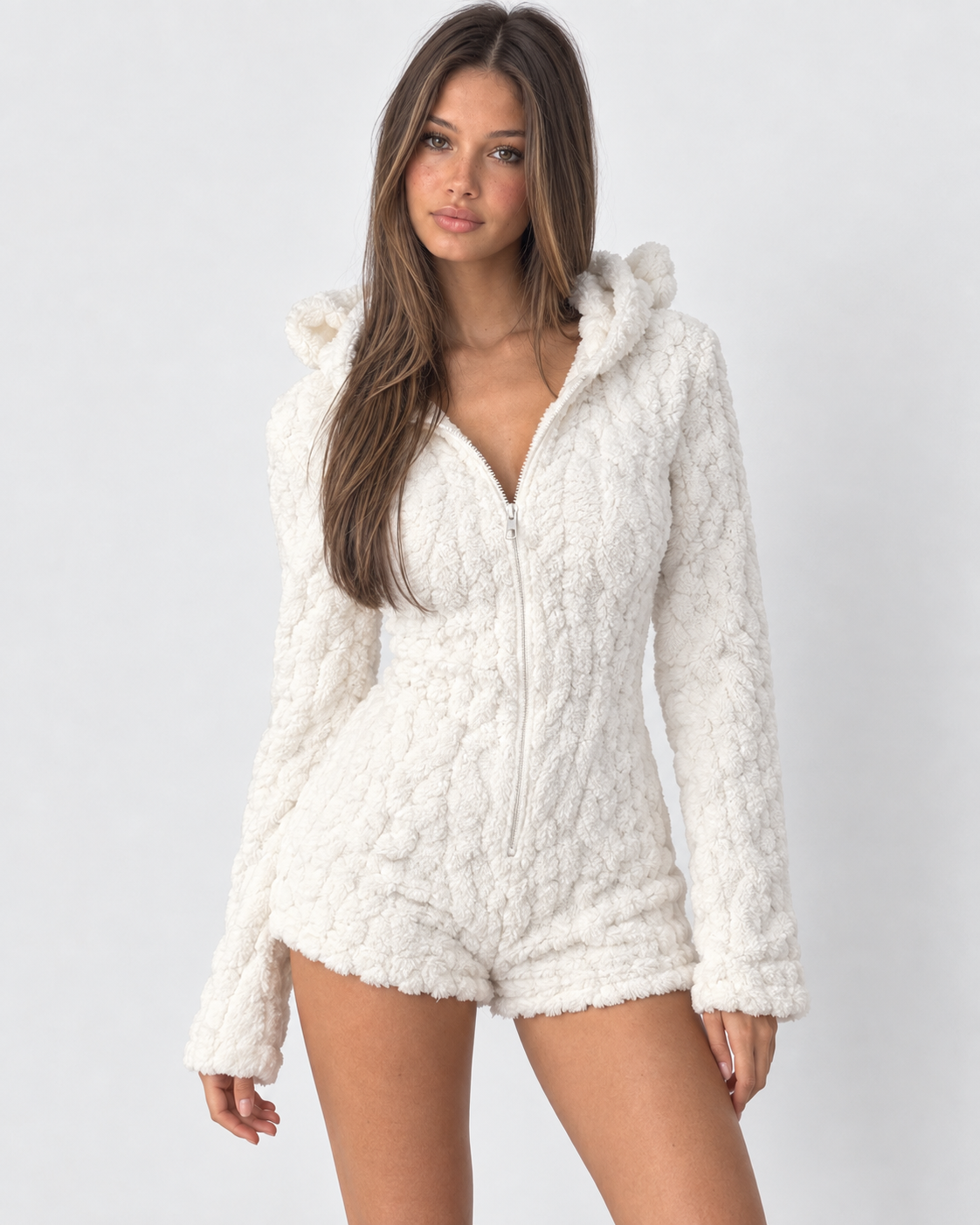 Cuddle Season Hooded Romper – 5