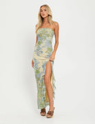 Wildflower Strapless Maxi Dress – 1
