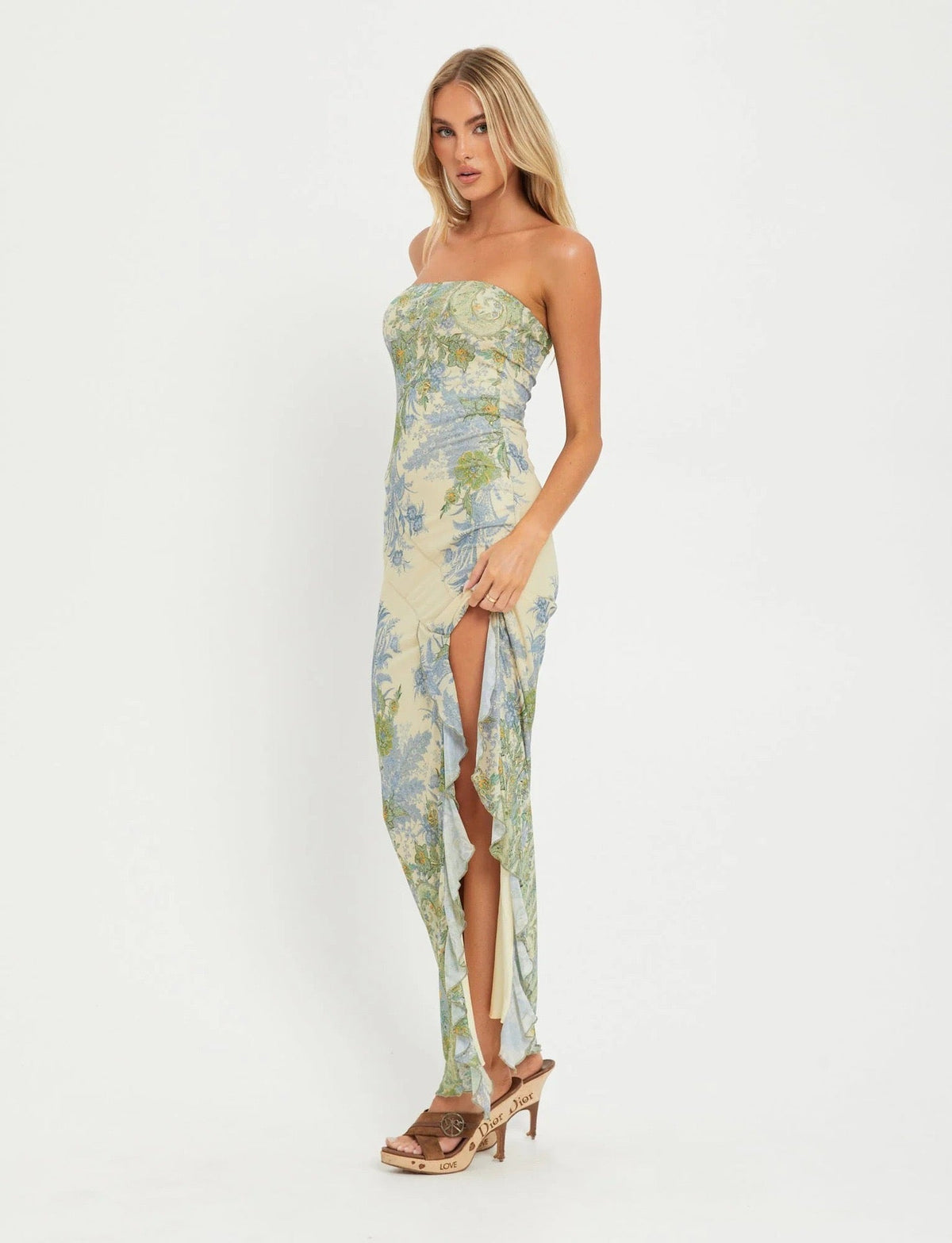 Wildflower Strapless Maxi Dress – 2