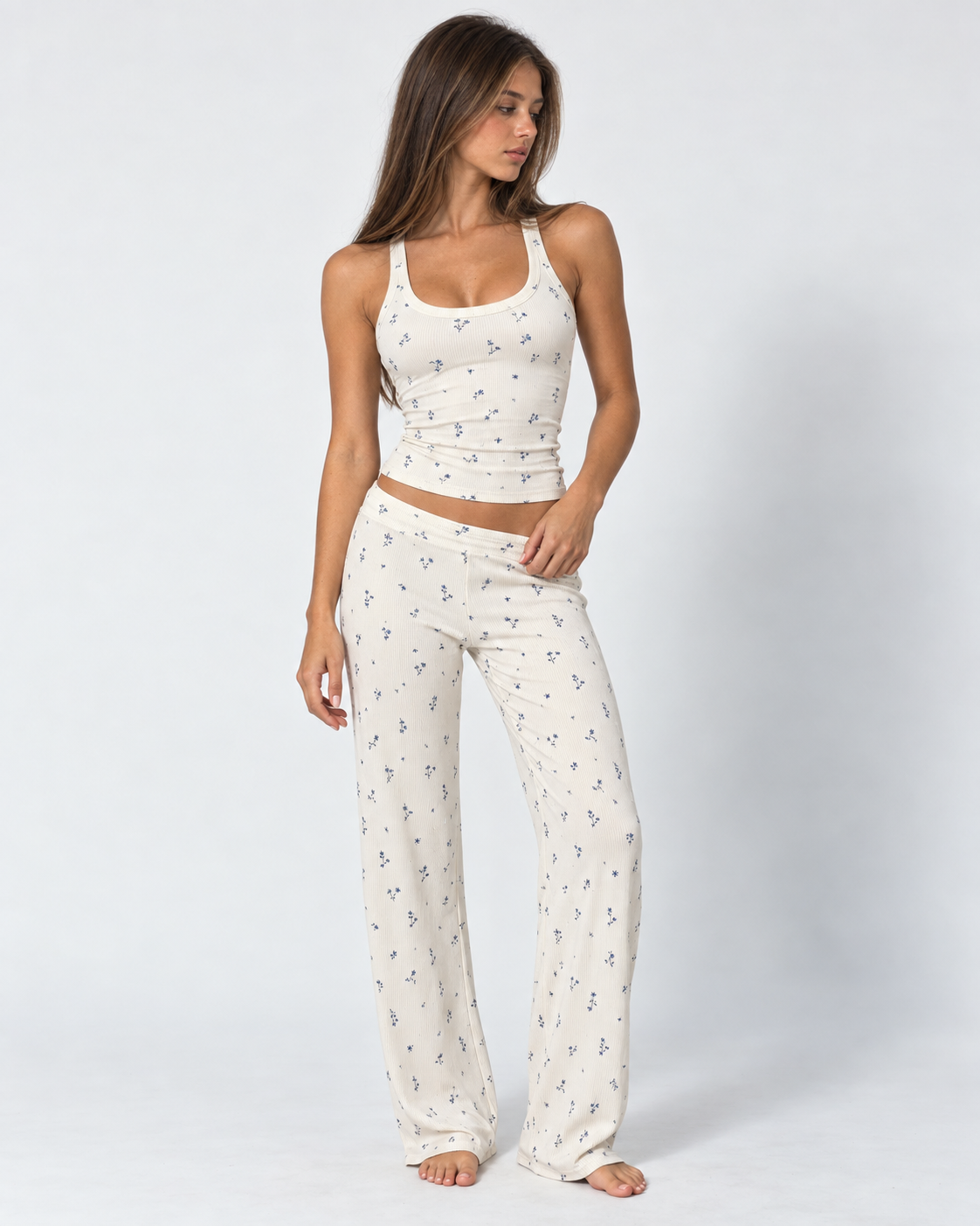 Lazy Hours Ribbed Pyjama Set – 2