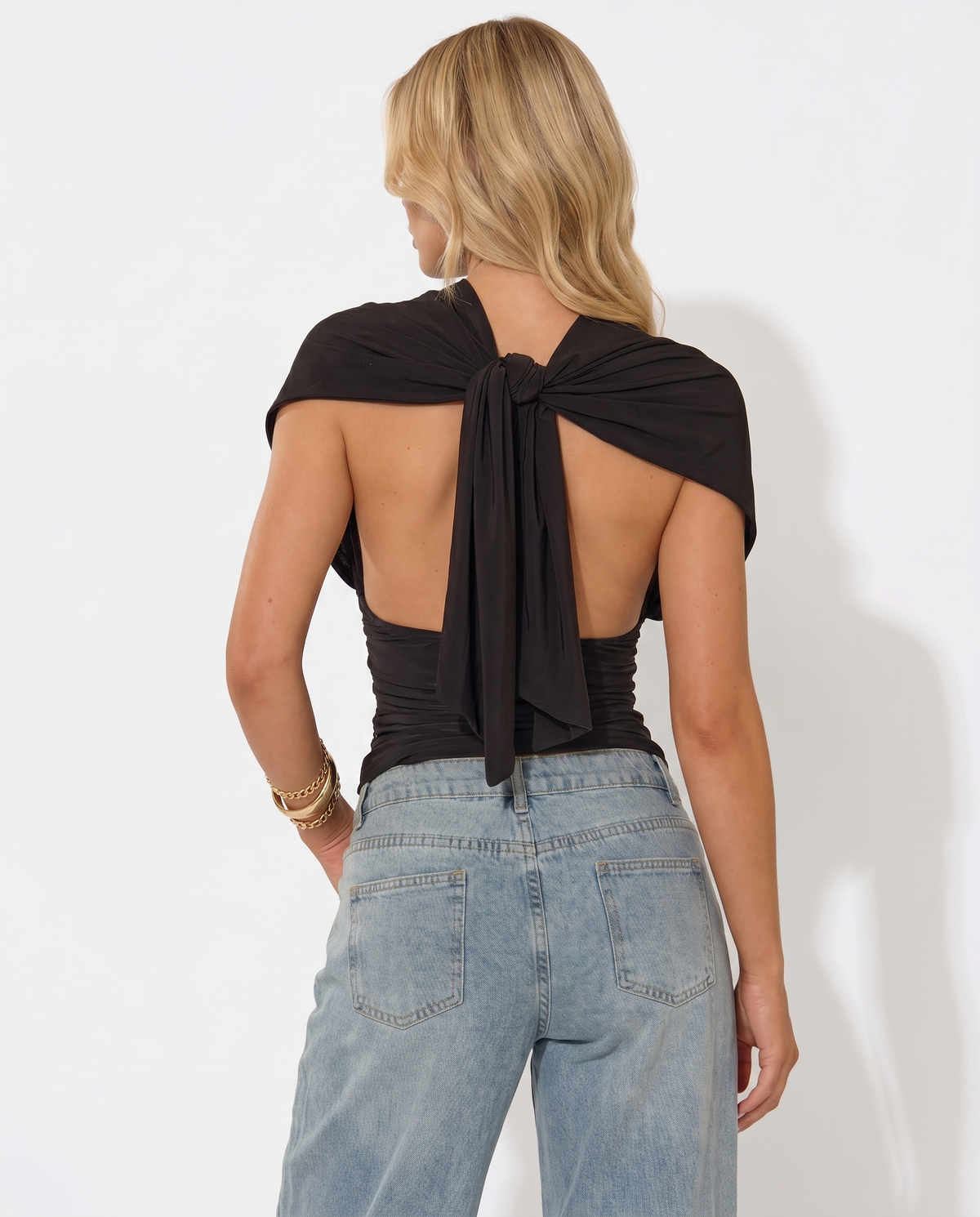 Fancy Knot Open-Back Tie Top – 9