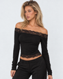 Long Shot Off-Shoulder Lace Top – 1