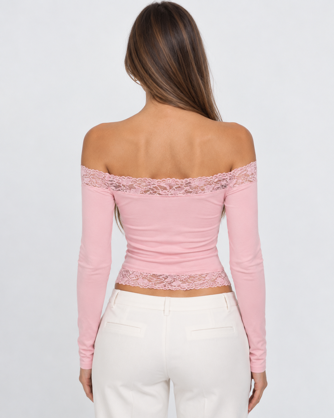 Long Shot Off-Shoulder Lace Top – 16
