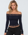 Long Shot Off-Shoulder Lace Top – 20
