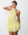 Postcard Halter Mini Dress – 1