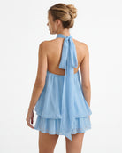 Postcard Halter Mini Dress – 6