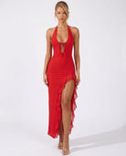 Sunset Sipper Backless Maxi Dress – 1
