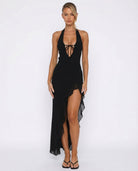 Sunset Sipper Backless Maxi Dress – 4