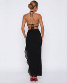 Sunset Sipper Backless Maxi Dress – 6