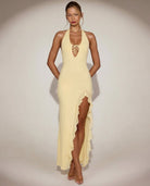 Sunset Sipper Backless Maxi Dress – 7