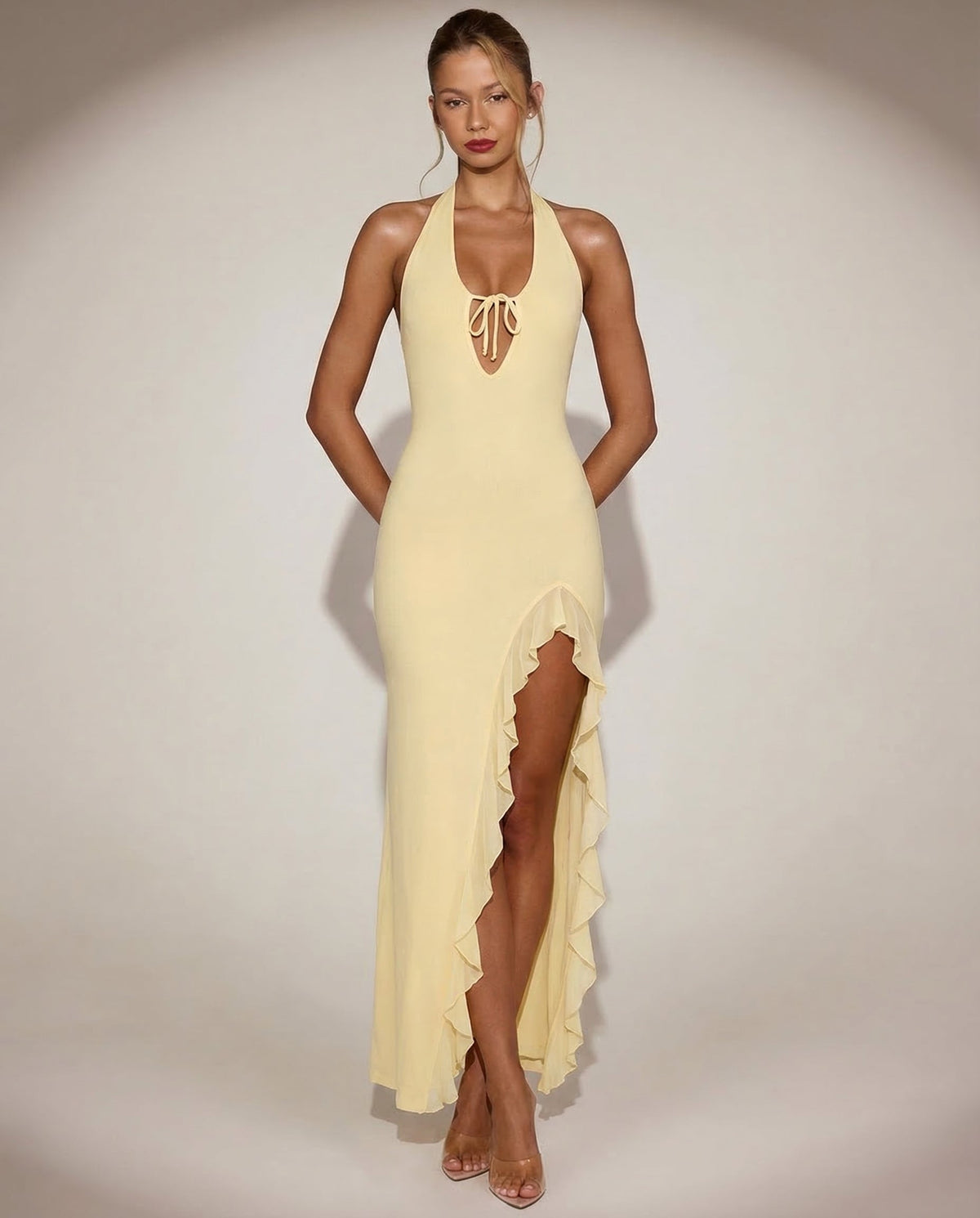 Sunset Sipper Backless Maxi Dress – 7