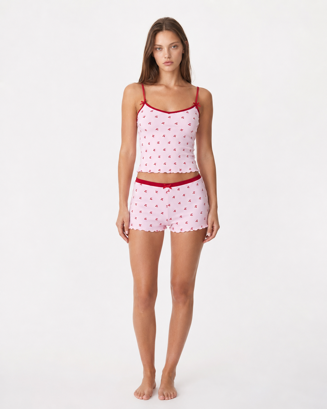 Picnic Ribbed Cami Shorts Set – 1