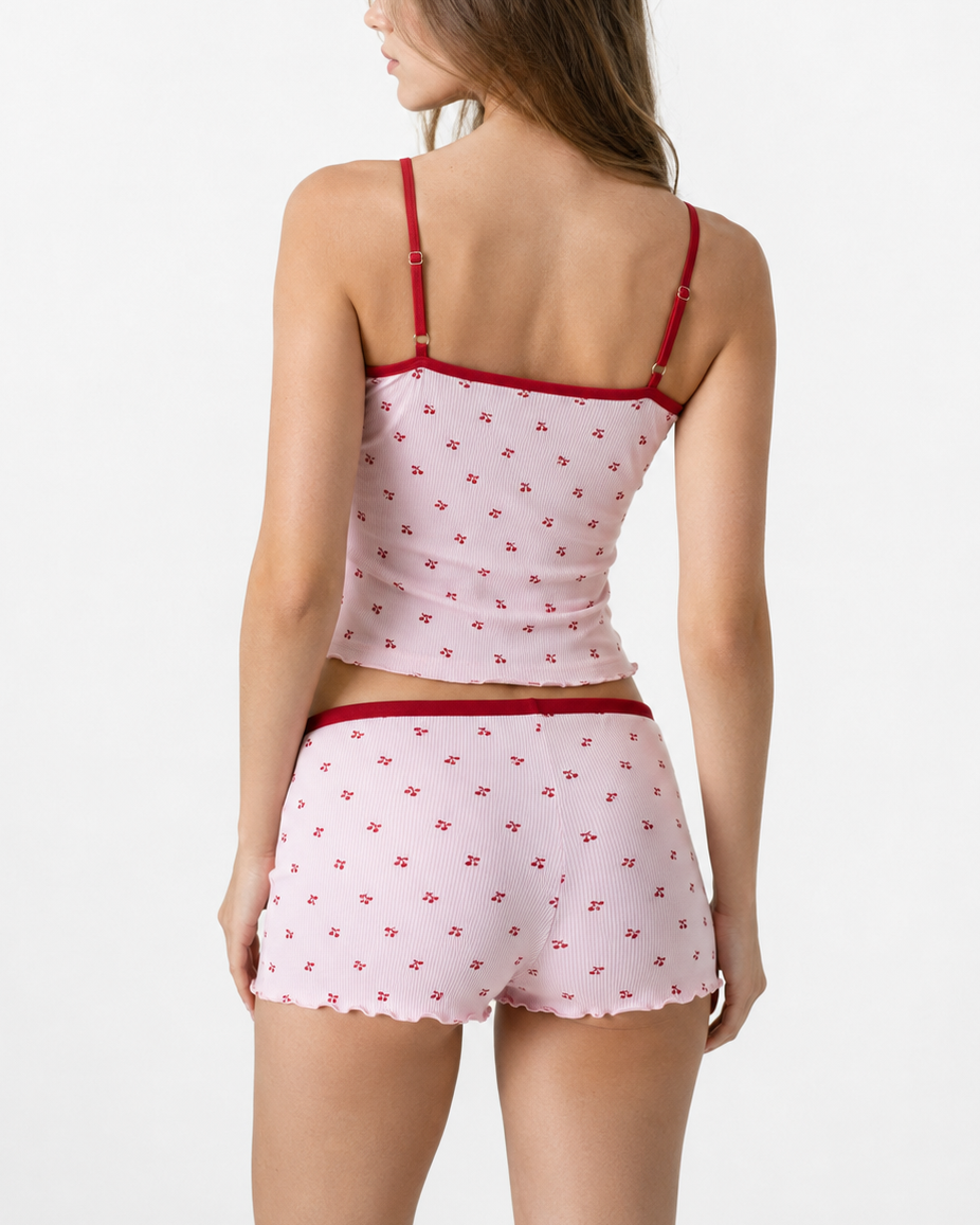 Picnic Ribbed Cami Shorts Set – 4