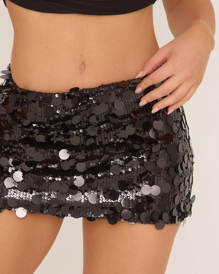 Glow Stick Sequin Mini Skirt – 3