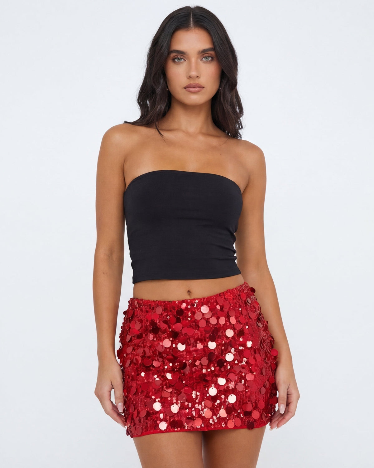 Glow Stick Sequin Mini Skirt – 4