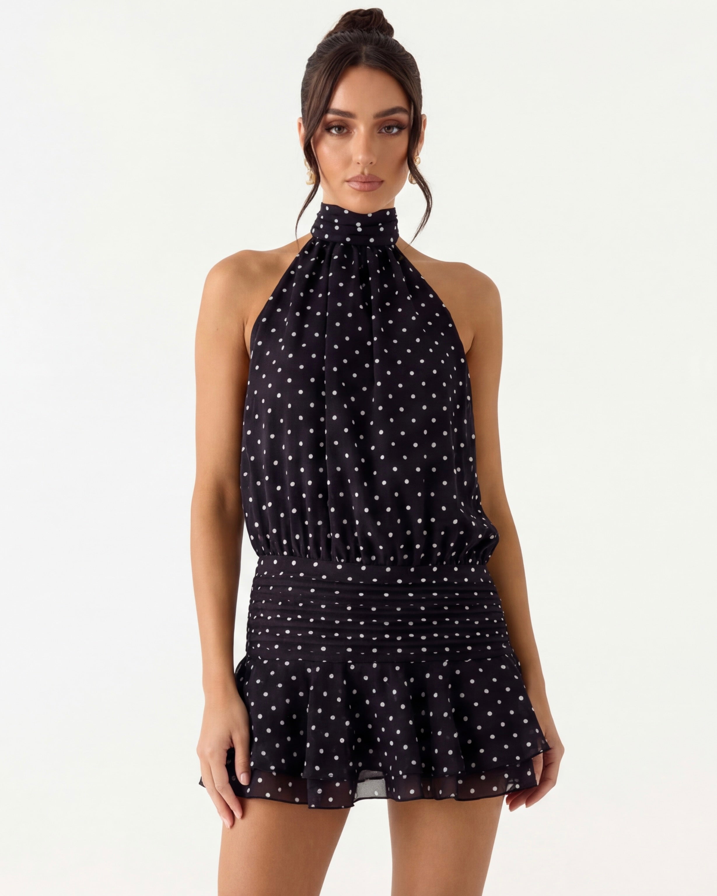 Swish Polka Dot Mini Dress – 6