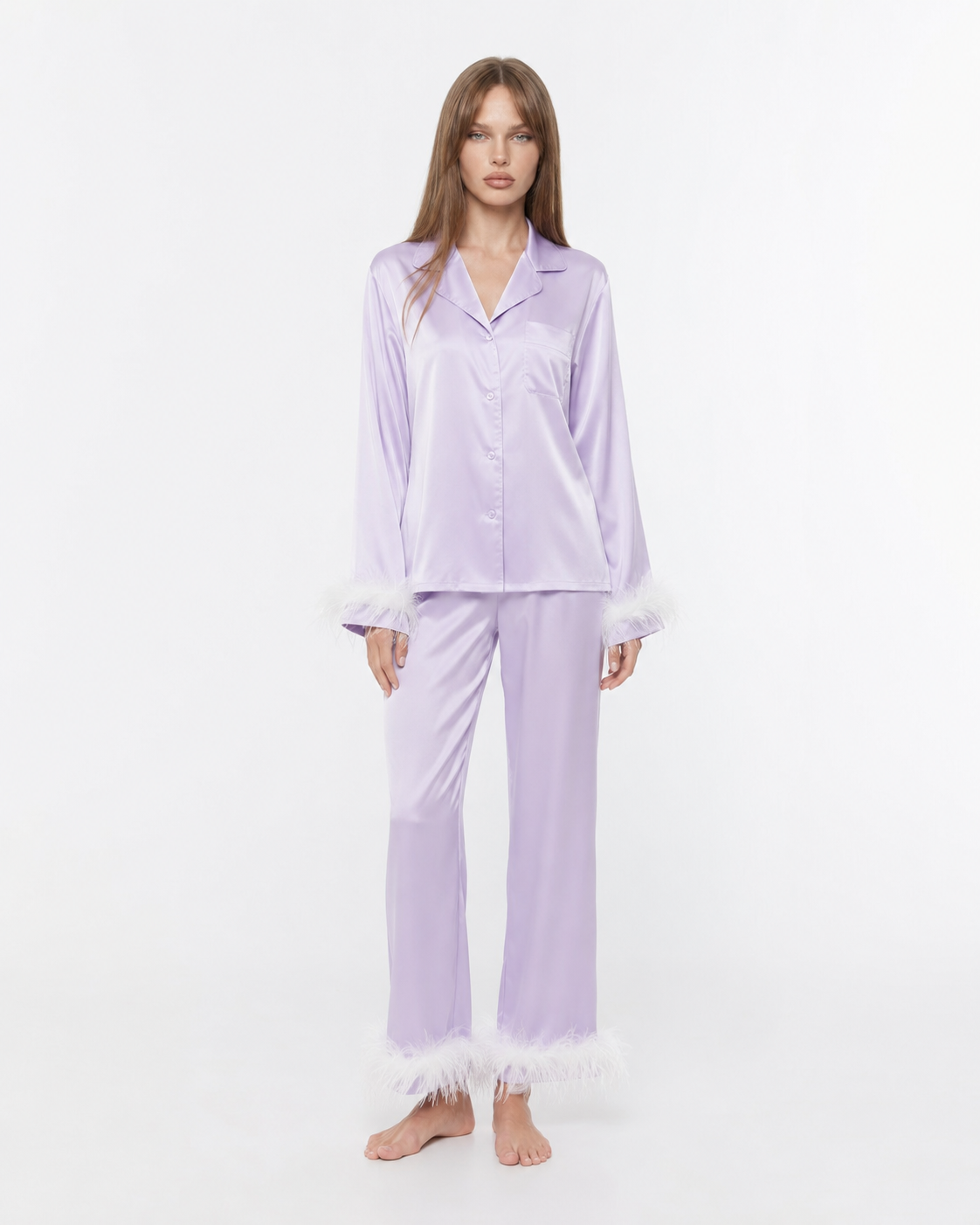 Leading Lady Satin Pyjama Set – 1