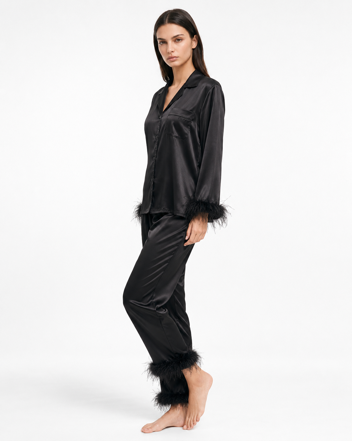 Leading Lady Satin Pyjama Set – 10