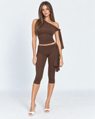 Drape Escape One-Shoulder Capri Set – 19